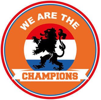 Bellatio Decorations 30x stuks Holland bierviltjes - we are the champions - oranje / Nederland fan / supporter versiering - Ek/ Wk voetbal onderzetters