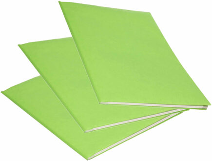 Bellatio Decorations 3x Rollen kraft kaftpapier groen 200 x 70 cm - Kaftpapier