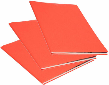 Bellatio Decorations 3x Rollen kraft kaftpapier rood 200 x 70 cm - Kaftpapier