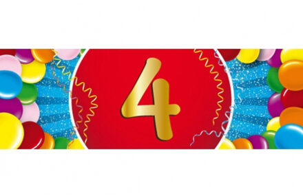 Bellatio Decorations 4 jaar versiering sticker