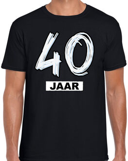 Bellatio Decorations 40 jaar verjaardag cadeau t-shirt zwart voor heren
