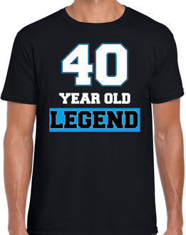 Bellatio Decorations 40 legend verjaardag cadeau t-shirt zwart voor heren 2XL