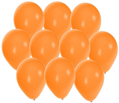 Bellatio Decorations 40x stuks Oranje party ballonnen 27 cm