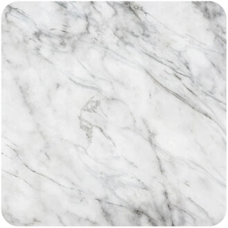 Bellatio Decorations 45x stuks Marmer steenlook onderzetters / bierviltjes van karton natuursteen thema wit grijs