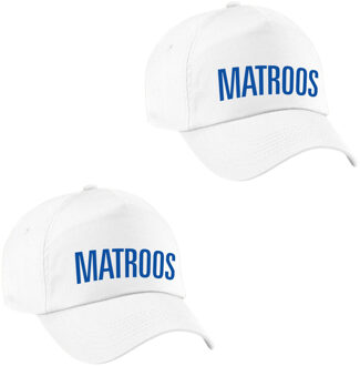 Bellatio Decorations 4x stuks matroos verkleed pet wit volwassenen