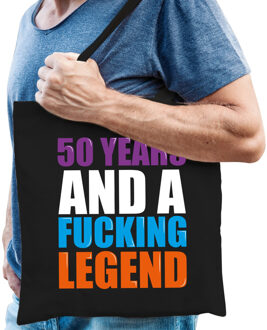 Bellatio Decorations 50 year legend - 50 jaar legende - cadeau tasje - zwart - voor heren
