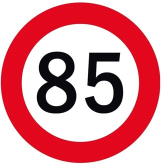 Bellatio Decorations 85 jaar bierviltjes 25 stuks