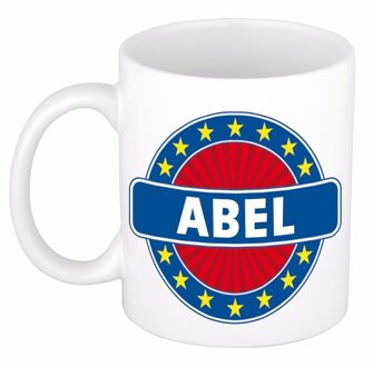 Bellatio Decorations Abel naam koffie mok / beker 300 ml - namen mokken Multikleur