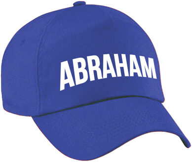 Bellatio Decorations Abraham cadeau pet /cap blauw voor heren
