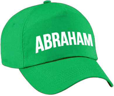 Bellatio Decorations Abraham cadeau pet /cap groen voor heren