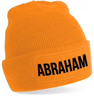 Bellatio Decorations Abraham muts unisex one size - Oranje One size