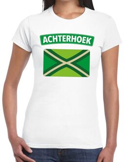 Bellatio Decorations Achterhoek en vlag festival t-shirt wit dames 2XL