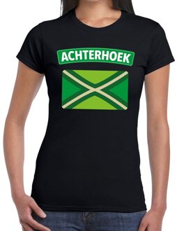 Bellatio Decorations Achterhoek en vlag festival t-shirt zwart dames 2XL