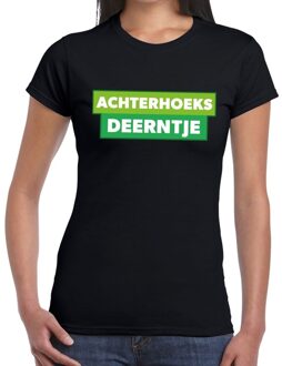 Bellatio Decorations Achterhoeks deerntje zwart festival t-shirt dames 2XL