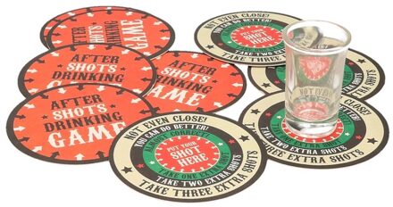Bellatio Decorations After shots drankspel op bierviltje 10x