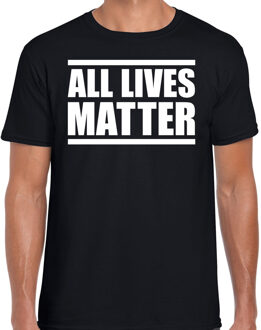 Bellatio Decorations All lives matter  demonstratie / protest t-shirt zwart voor heren 2XL