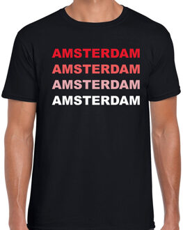 Bellatio Decorations Amsterdam / Holland t-shirt zwart voor heren 2XL