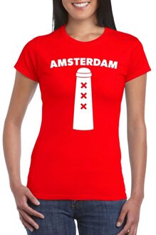 Bellatio Decorations Amsterdammertje shirt rood dames XS