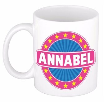 Bellatio Decorations Annabel naam koffie mok / beker 300 ml - namen mokken Multikleur