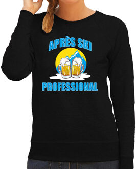 Bellatio Decorations Apres-ski professional sweater / trui Wintersport zwart voor dames
