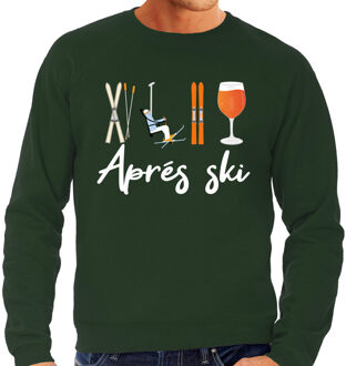 Bellatio Decorations Apres ski sweater heren - Apres Ski - groen S