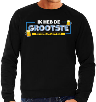 Bellatio Decorations Apres ski sweater heren - pest hekel aan - zwart L