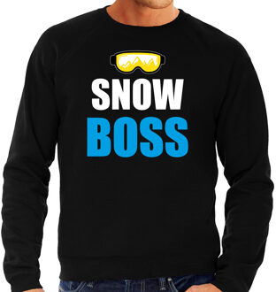 Bellatio Decorations Apres ski sweater Snow Boss / sneeuw baas zwart heren - Wintersport trui - Foute apres ski outfit L