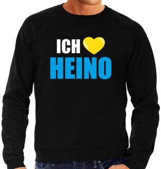 Bellatio Decorations Apres-ski sweater / trui Wintersport Ich liebe Heino zwart voor heren