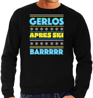 Bellatio Decorations Apres ski sweater voor heren - Gerlos - zwart - apresski bar/kroeg - skien/snowboarden - wintersport S