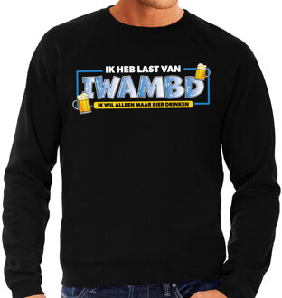 Bellatio Decorations Apres ski sweater voor heren - IWAMBD - zwart - wintersport - snowboarden