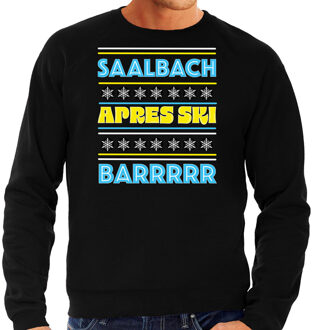 Bellatio Decorations Apres ski sweater voor heren - Saalbach - zwart - apresski kroeg - skien/snowboarden - wintersport