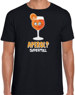 Bellatio Decorations Apres ski t-shirt heren - aperol supertoll - zwart - wintersport -aperol spritz 2XL