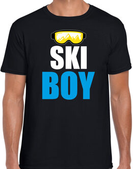 Bellatio Decorations Apres ski t-shirt Ski Boy zwart heren - Wintersport shirt - Foute apres ski outfit 2XL