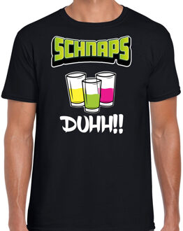 Bellatio Decorations Apres ski t-shirt voor heren - schnaps - zwart - apres ski/wintersport - skien