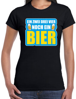 Bellatio Decorations Apres-ski t-shirt wintersport Noch ein bier zwart voor dames XL - Feestshirts