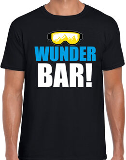 Bellatio Decorations Apres ski t-shirt Wunderbar - zwart - heren - Wintersport shirt - Foute apres ski outfit XL