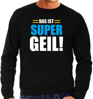 Bellatio Decorations Apres ski trui Das ist supergeil zwart heren - Wintersport sweater - Foute apres ski outfit 2XL