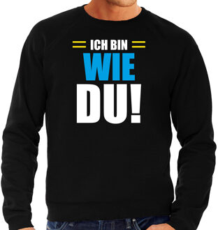 Bellatio Decorations Apres ski trui Ich bin wie du zwart heren - Wintersport sweater - Foute apres ski outfit 2XL