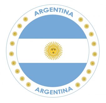 Bellatio Decorations Argentinie thema bierviltjes 50 stuks - Bierfiltjes Multikleur