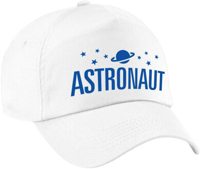 Bellatio Decorations Astronaut verkleed pet wit voor dames en heren - astronaut baseball cap - carnaval verkleedaccessoire voor kostuum