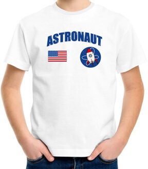 Bellatio Decorations Astronaut verkleed t-shirt wit voor kinderen L (146-152)