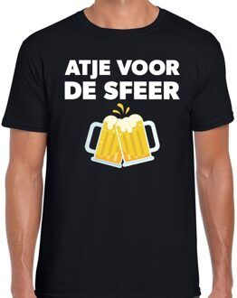 Bellatio Decorations Atje voor de sfeer feest t-shirt zwart voor heren 2XL