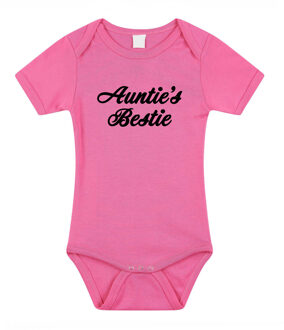 Bellatio Decorations Aunties bestie kraamcadeau rompertje roze meisjes 56 (1-2 maanden)