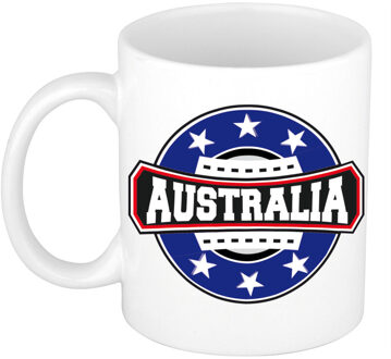 Bellatio Decorations Australia / Australie logo supporters mok / beker 300 ml - feest mokken Multikleur