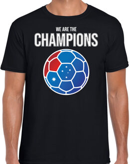 Bellatio Decorations Australie WK supporter t-shirt we are the champions met Australische voetbal zwart heren