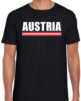 Bellatio Decorations Austria / Oostenrijk supporter t-shirt zwart voor heren 2XL