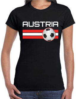 Bellatio Decorations Austria / Oostenrijk voetbal / landen t-shirt zwart dames 2XL