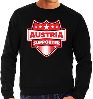 Bellatio Decorations Austria supporter schild sweater zwart voor heren - Oostenrijk landen sweater / kleding - EK / WK / Olympische spelen outfit 2XL