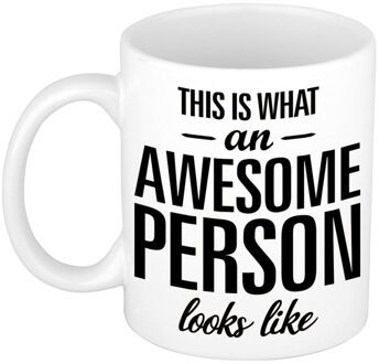 Bellatio Decorations Awesome person / persoon cadeau mok / beker 300 ml