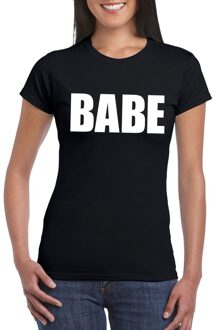 Bellatio Decorations Babe tekst t-shirt zwart dames L